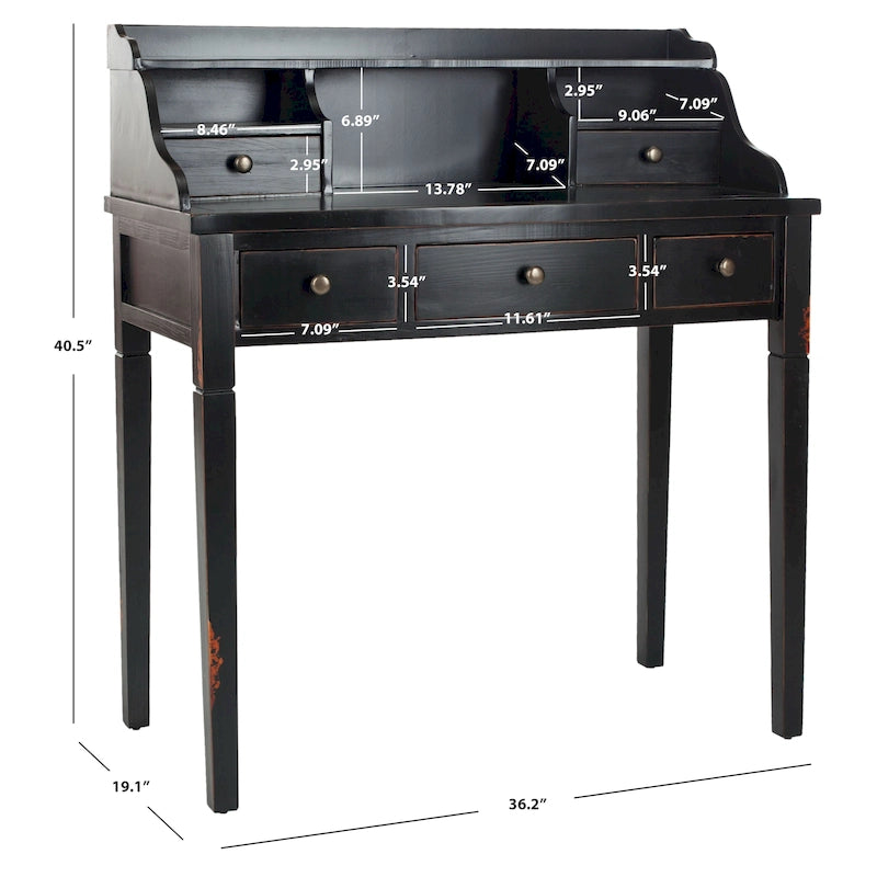 Bureau de travail à 5 tiroirs