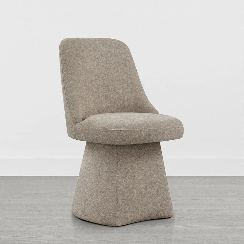 Chaise de salle à manger sans accoudoirs pivotante rembourrée Anna pour cuisine et salon