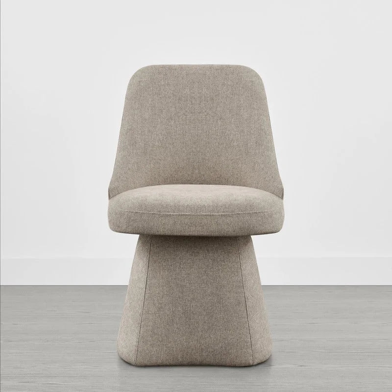 Chaise de salle à manger sans accoudoirs pivotante rembourrée Anna pour cuisine et salon