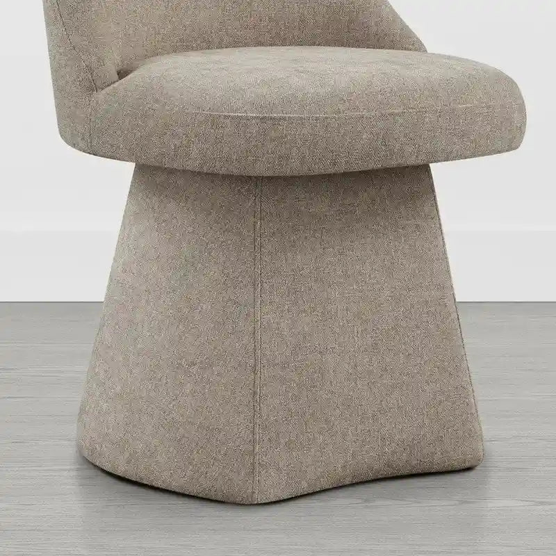 Chaise de salle à manger sans accoudoirs pivotante rembourrée Anna pour cuisine et salon