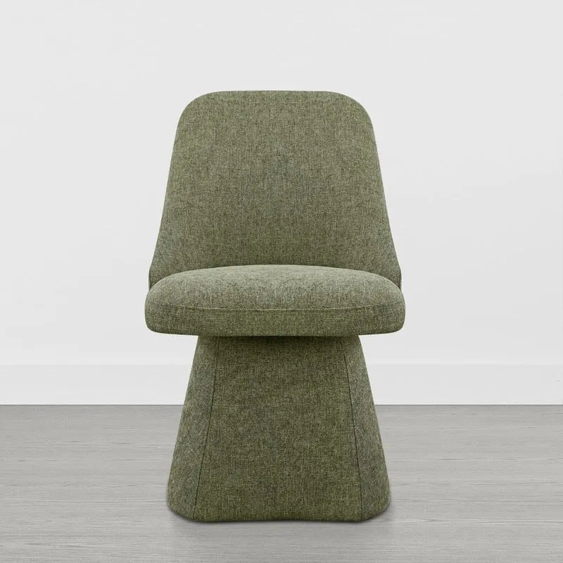 Chaise de salle à manger sans accoudoirs pivotante rembourrée Anna pour cuisine et salon