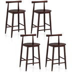 Tabouret de bar hauteur comptoir en bois d'acacia