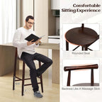 Tabouret de bar hauteur comptoir en bois d'acacia