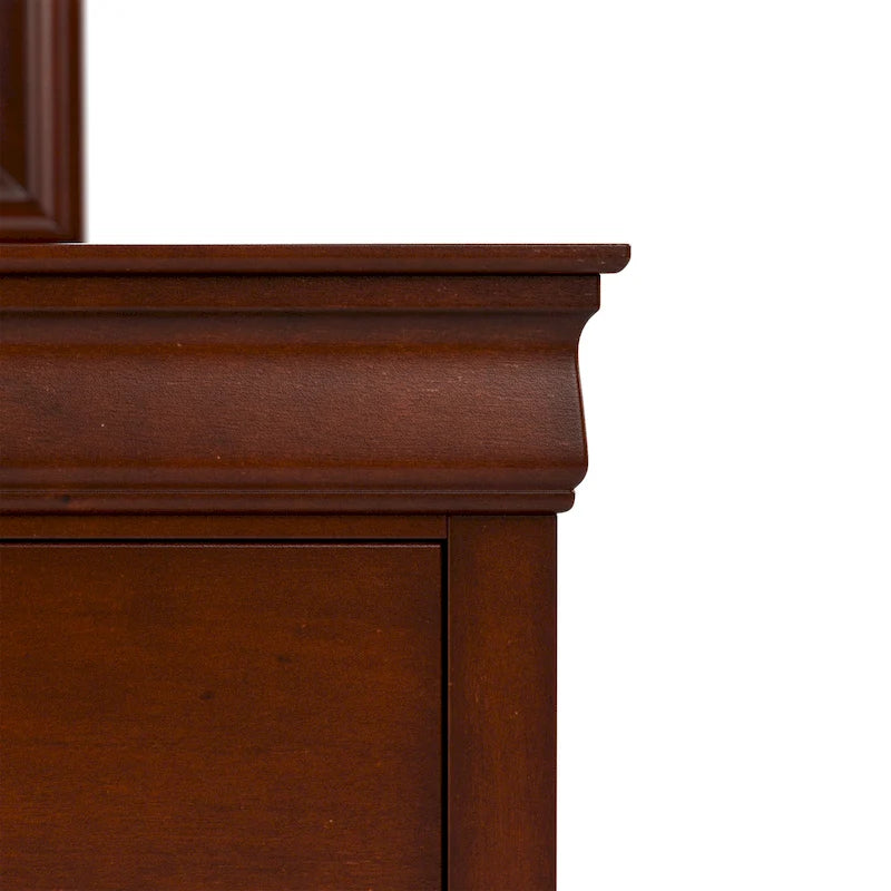 Commode traditionnelle en bois massif à 6 tiroirs