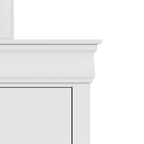 Commode traditionnelle en bois massif à 6 tiroirs