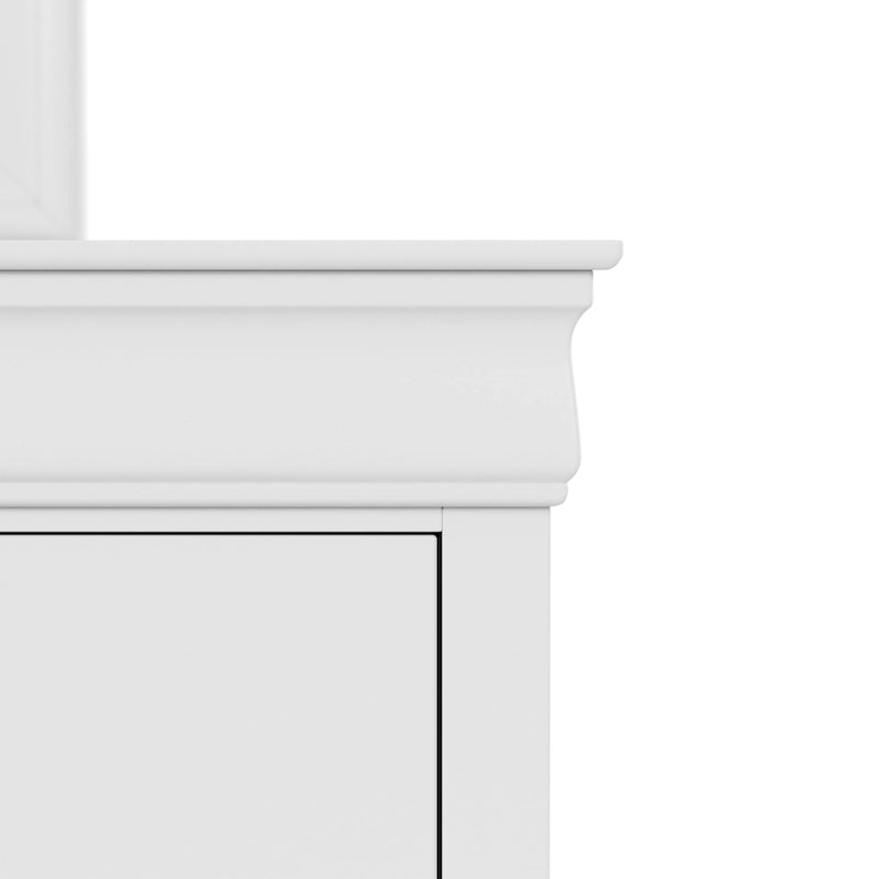 Commode traditionnelle en bois massif à 6 tiroirs