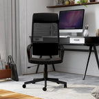 Chaise de bureau ergonomique pivotante réglable en hauteur en tissu contemporain