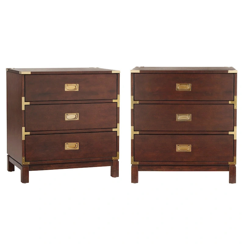 Bureau 2 tiroirs style milieu de siècle moderne