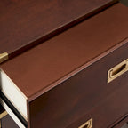 Bureau 2 tiroirs style milieu de siècle moderne