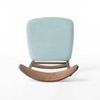Chaise de salle à manger capitonnée en bois d'hévéa, style moderne du milieu du siècle