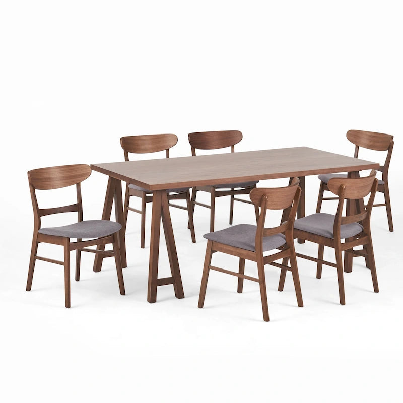 Table et chaises de salle à manger modernes du milieu du siècle