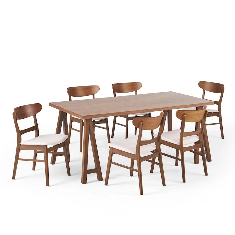 Table et chaises de salle à manger modernes du milieu du siècle