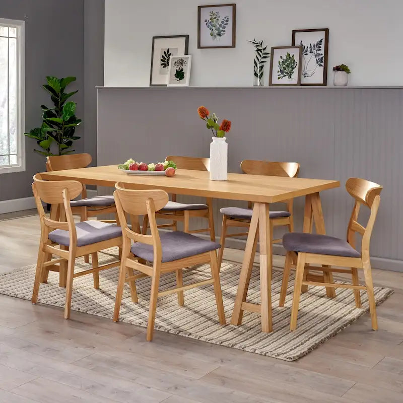 Table et chaises de salle à manger modernes du milieu du siècle