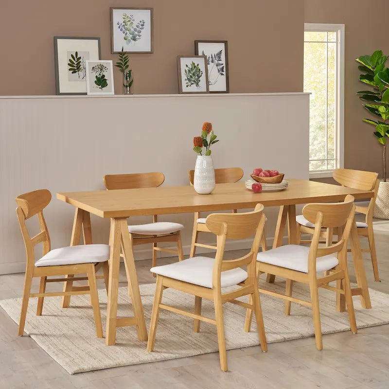 Table et chaises de salle à manger modernes du milieu du siècle