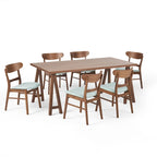 Table et chaises de salle à manger modernes du milieu du siècle