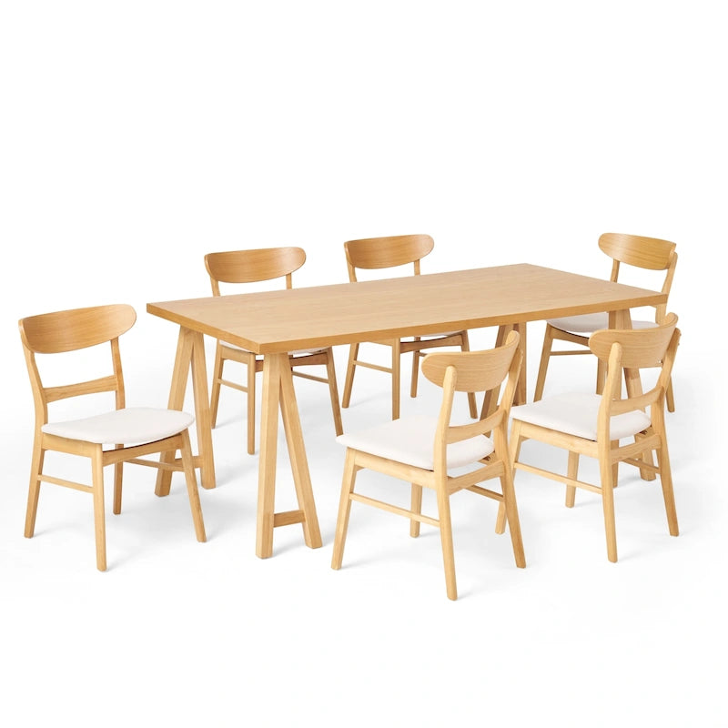 Table et chaises de salle à manger modernes du milieu du siècle