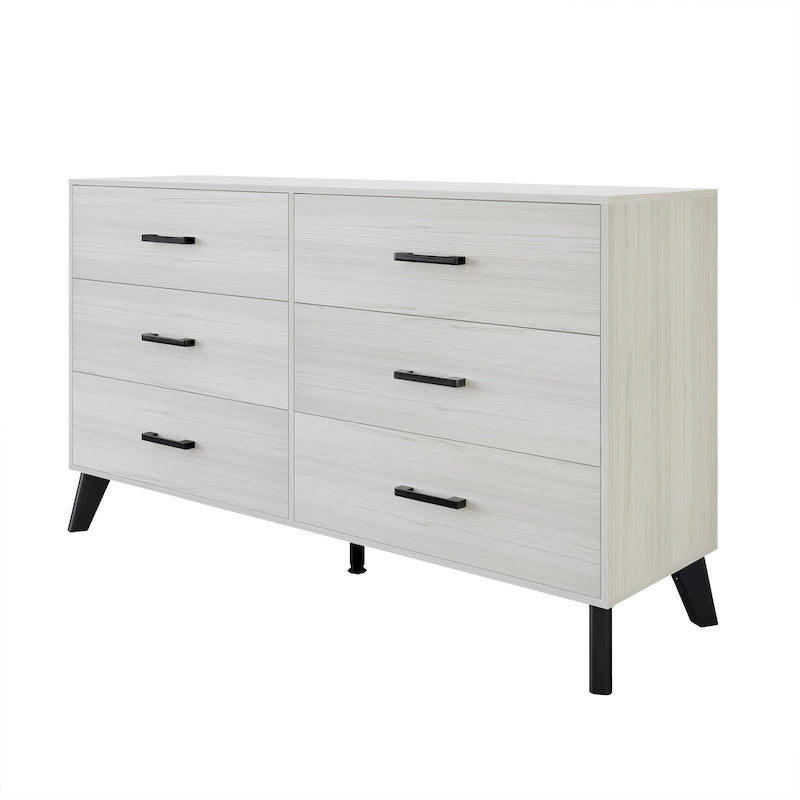 Commode en bois 6 tiroirs style classique
