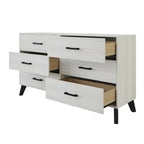 Commode en bois 6 tiroirs style classique