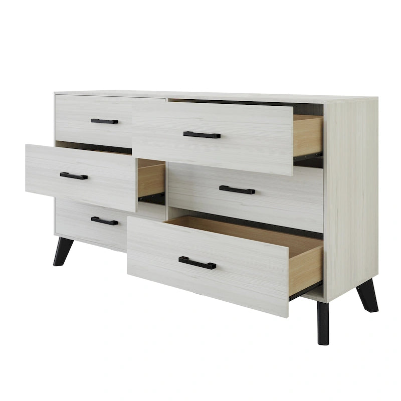 Commode en bois 6 tiroirs style classique
