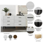 Commode en bois 6 tiroirs style classique