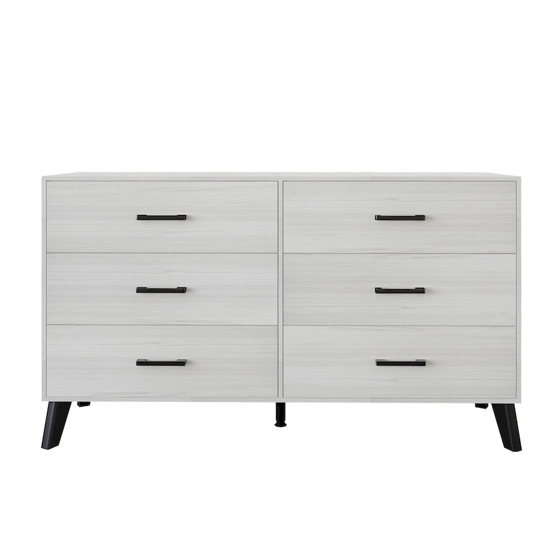 Commode en bois 6 tiroirs style classique
