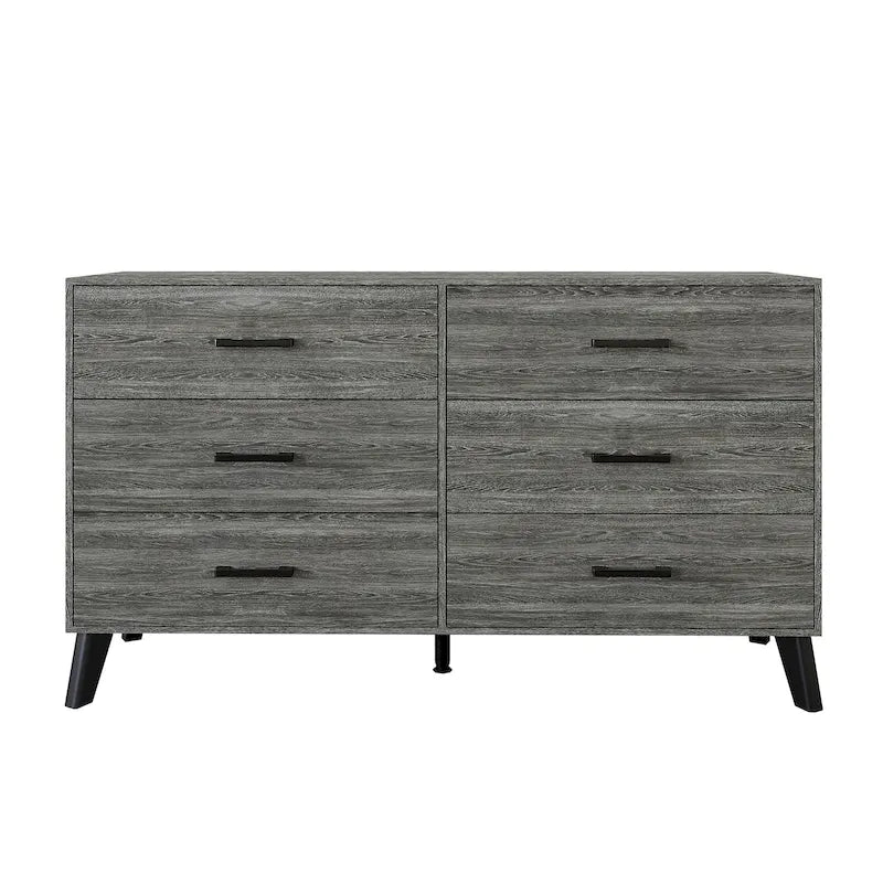 Commode en bois 6 tiroirs style classique