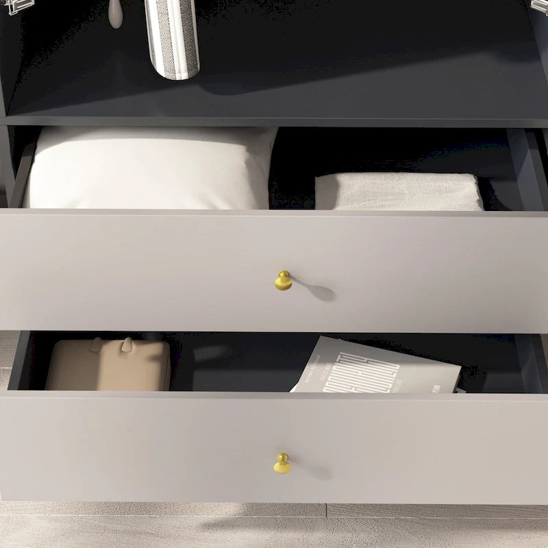 70.9H Armoires et Penderies Deux Tiroirs Rangement Suspendu Placard