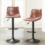 Tabouret de bar à hauteur de comptoir pivotant, réglable en hauteur, avec dossier