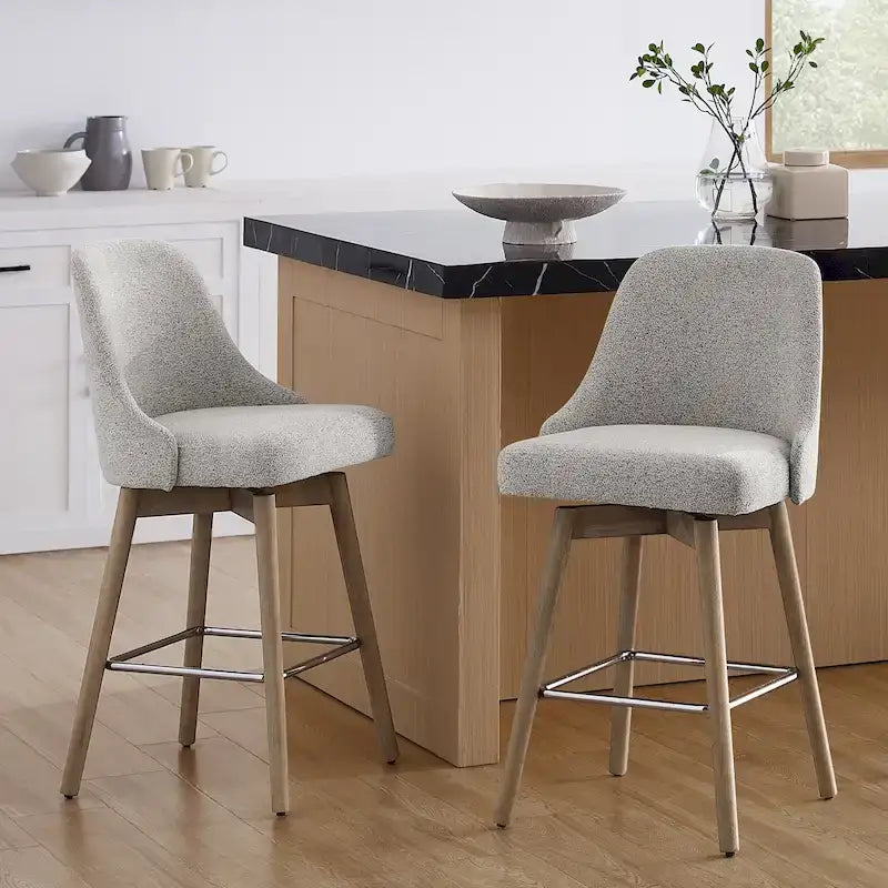 Tabouret de bar pivotant rembourré hauteur comptoir