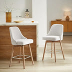 Tabouret de bar pivotant rembourré hauteur comptoir