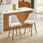 Tabouret de bar pivotant rembourré hauteur comptoir
