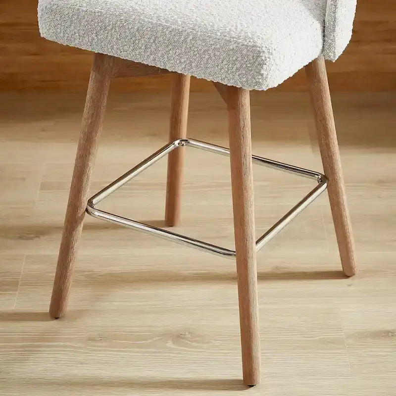 Tabouret de bar pivotant rembourré hauteur comptoir