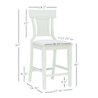 Tabouret de comptoir de ferme en rotin tressé Ryder