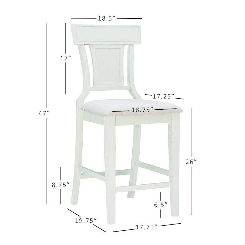 Tabouret de comptoir de ferme en rotin tressé Ryder