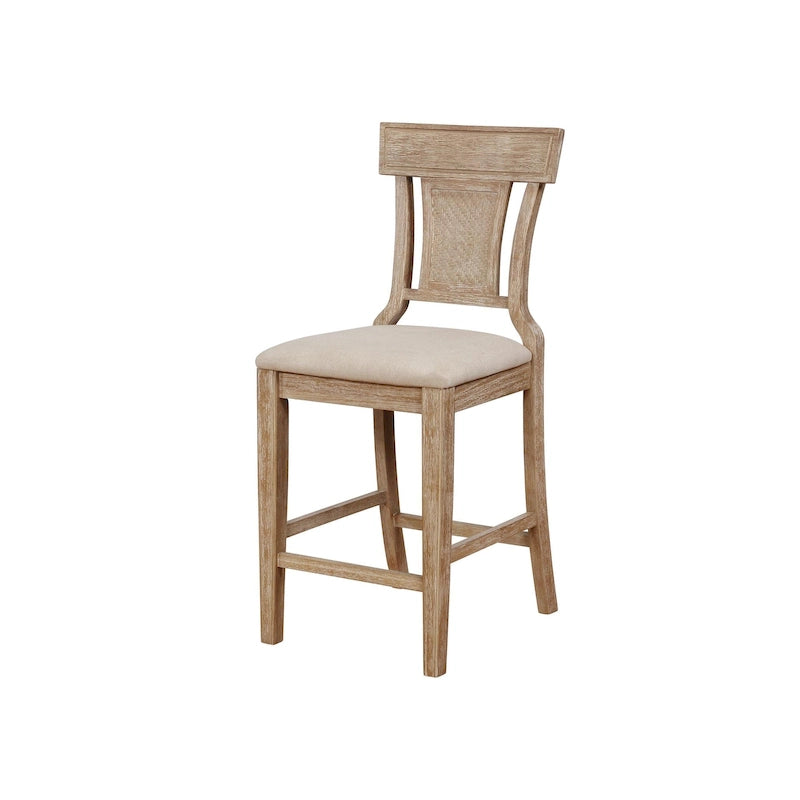 Tabouret de comptoir de ferme en rotin tressé Ryder