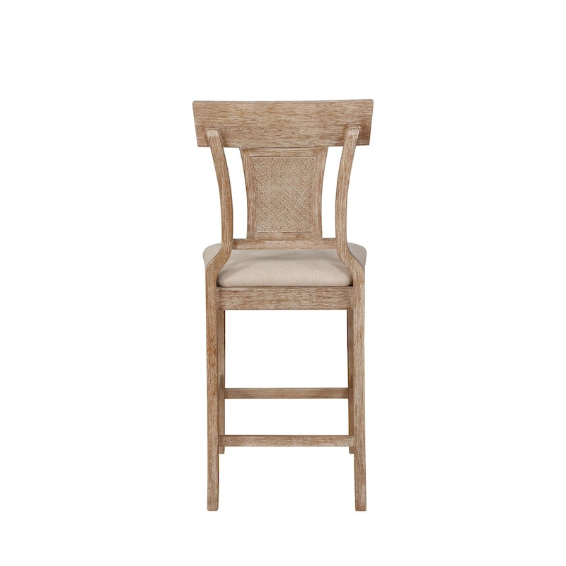 Tabouret de comptoir de ferme en rotin tressé Ryder