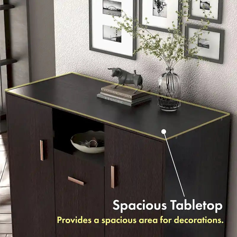 Meuble à chaussures moderne de 81 cm pour 20 paires avec étagère réglable