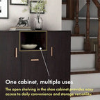 Meuble à chaussures moderne de 81 cm pour 20 paires avec étagère réglable