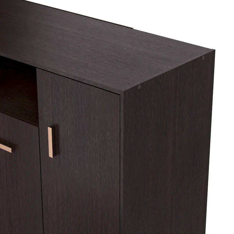 Meuble à chaussures moderne de 81 cm pour 20 paires avec étagère réglable