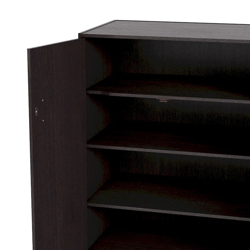 Meuble à chaussures moderne de 81 cm pour 20 paires avec étagère réglable
