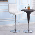 Tabouret de bar réglable sans accoudoirs en similicuir pivotant