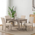 Table et chaises de salle à manger rectangulaires style ferme
