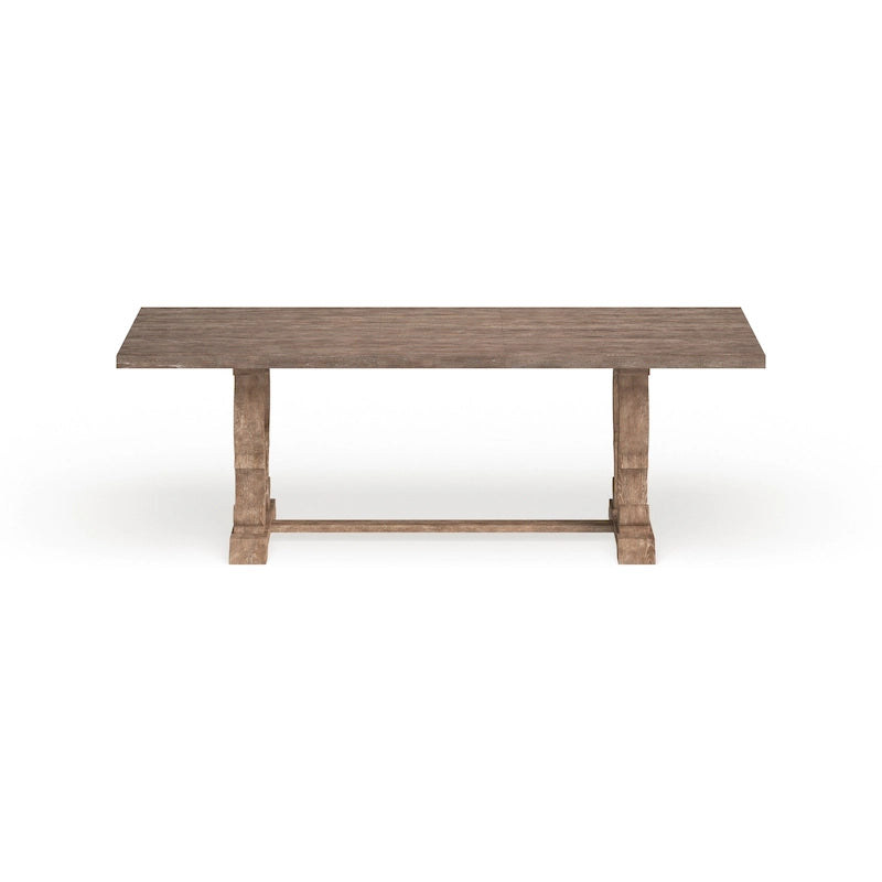 Table de salle à manger extensible rustique en bois de 90 pouces