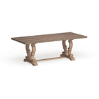Table de salle à manger extensible rustique en bois de 90 pouces