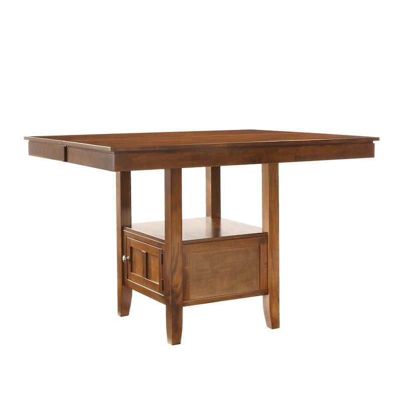 Table à manger en bois extensible hauteur comptoir