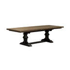Table à manger sur tréteaux avec tableau noir