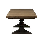 Table à manger sur tréteaux avec tableau noir