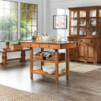 Buffet d'îlot de cuisine antique deux tons