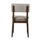 Chaise de salle à manger rembourrée en bois massif
