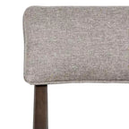 Chaise de salle à manger rembourrée en bois massif